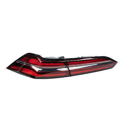 Red LED taillight with a distinctive, elongated light contour