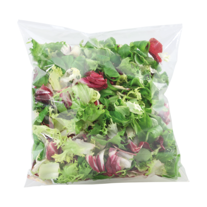 salad bag ultrasonics sealed secure seams for packaging foodstuffs