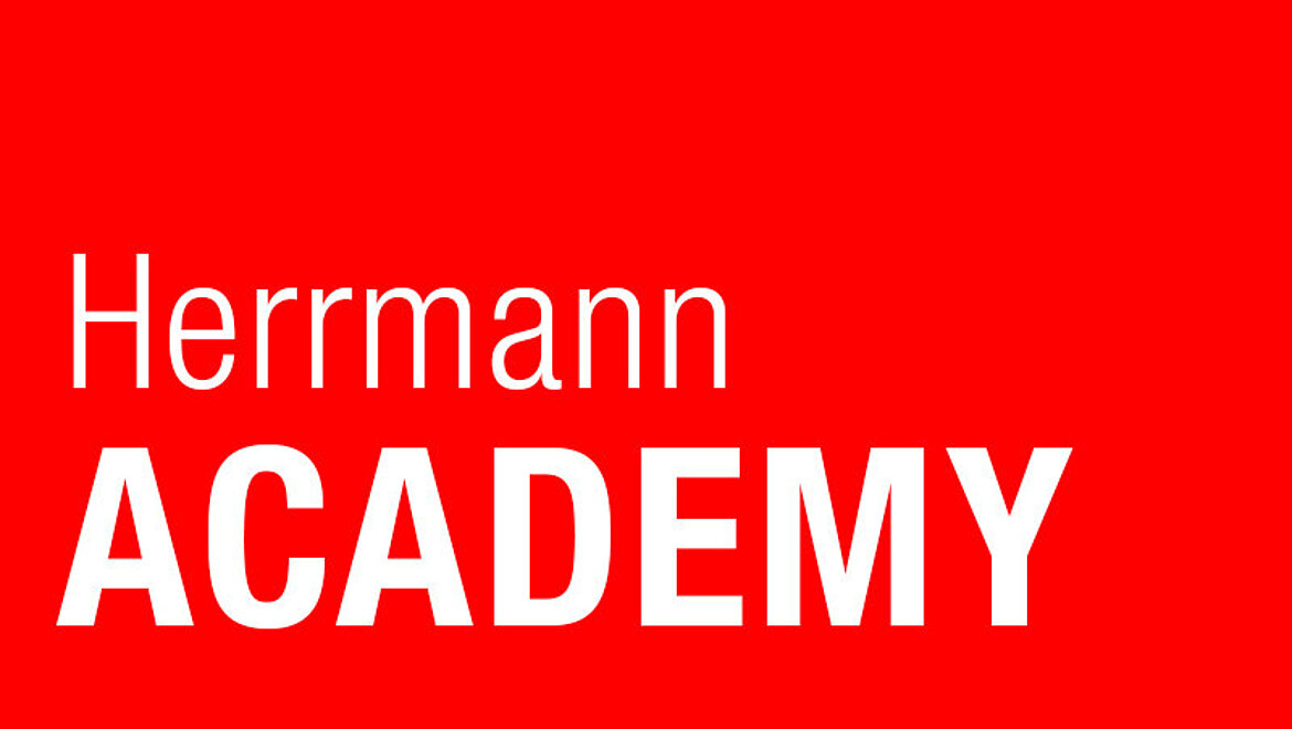Graphic with text Herrmann Academy.