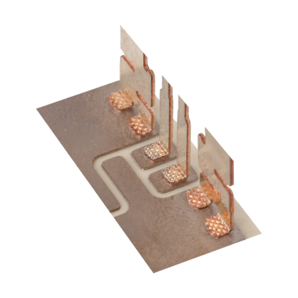 electronic components with ultrasonics secure welded