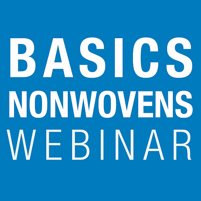 Graphic with text basics nonwovens webinar.
