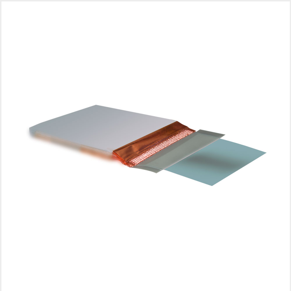 Ultrasonic metal welding of layered foils showing bonded seam structure